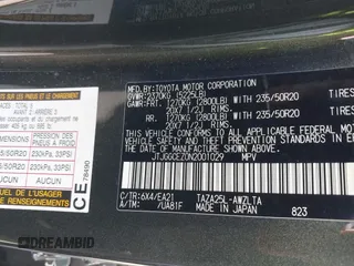 2022 Lexus NX with VIN JTJGGCEZ0N2001029, listed as a IAAI auction lot 41205502 with 26,124 mi miles. Bid and sale history available at carsss.com. Image 9.