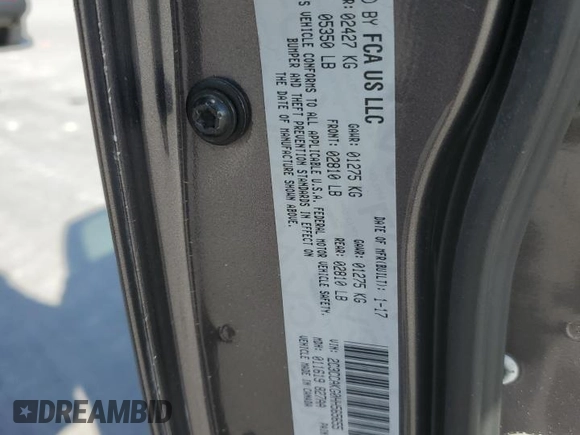 2017 Chrysler 300 with VIN 2C3CCAKG0HH565655, listed as a Copart auction lot 83156774 with 0 mi miles and Salvage Title. Bid and sale history available at carsss.com. Image 15.