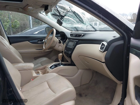 2015 Nissan Rogue S with VIN 5N1AT2MT6FC757001, listed as a IAAI auction lot 41806214 with 1 mi miles. Bid and sale history available at carsss.com. Image 5.