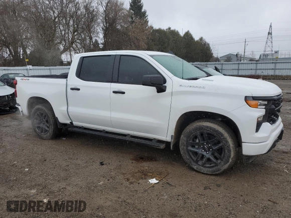 2024 Chevrolet Silverado 1500 Custom with VIN 1GCPDBEK0RZ388333, listed as a Copart auction lot 83615434 with 1,898 mi miles and Non Repairable. Bid and sale history available at DreamBid. Image 4.