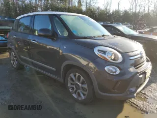2015 FIAT 500L Urbana Trekking with VIN ZFBCFADH0FZ034030, listed as a Copart auction lot 85179654 with 124,764 mi miles and Salvage Title. Bid and sale history available at DreamBid. Image 4.