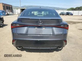 2022 Lexus IS 350 F Sport with VIN JTHGZ1B28N5055765, listed as a Copart auction lot 55329005 with 30,730 mi miles and Salvage title. Bid and sale history available at DreamBid. Image 6.