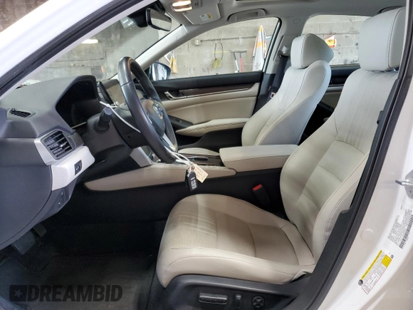 2021 Honda Accord EX-L with VIN 1HGCV1F50MA058005, listed as a Copart auction lot 63679815 with 33,428 mi miles and Salvage title. Bid and sale history available at DreamBid. Image 7.