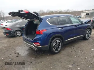 2020 Hyundai Santa Fe Limited with VIN 5NMS5CAA6LH276416, listed as a IAAI auction lot 41507669 with 54,887 mi miles. Bid and sale history available at carsss.com. Image 4.