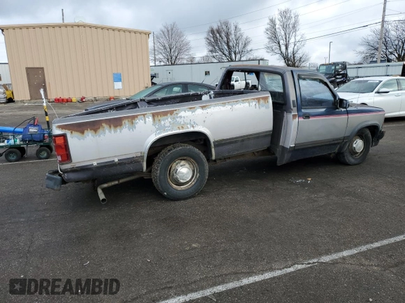 1989 Dodge Dakota S z VIN 1B7GL26X9KS129335, wystawiony jako Copart lot #82744003 z przebiegiem 174 152 mil mil oraz Szkoda całkowita • Salvage title. Historia ofert i sprzedaży dostępna na DreamBid. Obrazek 3.