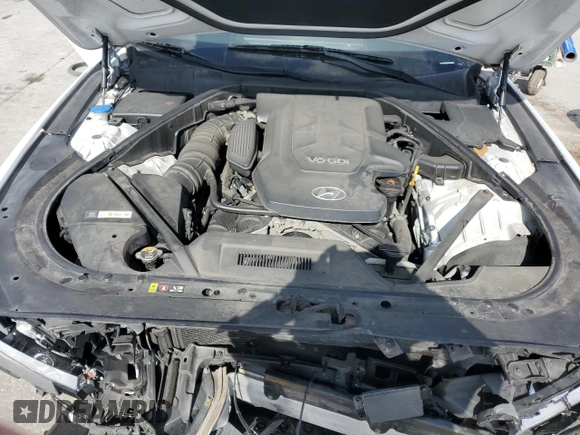 2015 Hyundai Genesis 3.8L with VIN KMHGN4JE2FU097748, listed as a Copart auction lot 48990985 with 122,687 mi miles and Salvage Title. Bid and sale history available at carsss.com. Image 12.