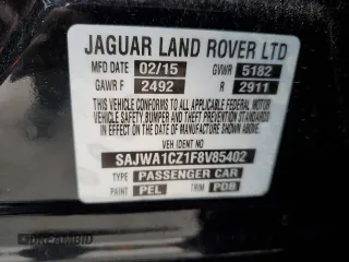 2015 Jaguar XJ with VIN SAJWA1CZ1F8V85402, listed as a Copart auction lot 86717734 with 201,249 mi miles and Salvage Title. Bid and sale history available at carsss.com. Image 12.