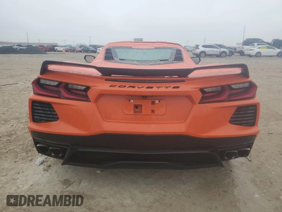 2020 Chevrolet Corvette 1LT with VIN 1G1Y62D4XL5110077, listed as a Copart auction lot 45921345 with 0 mi miles and Salvage Title. Bid and sale history available at carsss.com. Image 6.