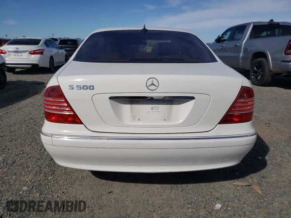 2005 Mercedes-Benz S-Class 5.0L with VIN WDBNG75J95A445994, listed as a Copart auction lot 46492434 with 0 mi miles and Clean Title. Bid and sale history available at carsss.com. Image 6.