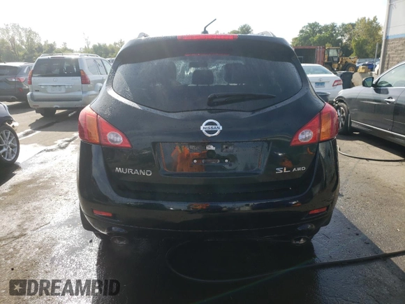 2009 Nissan Murano LE with VIN JN8AZ18W49W160843, listed as a Copart auction lot 73163094 with 165,997 mi miles and Salvage Title. Bid and sale history available at carsss.com. Image 6.