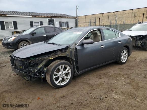 2013 Nissan Maxima 3.5 S with VIN 1N4AA5AP4DC815872, listed as a Copart auction lot 46594755 with 202,045 mi miles and Salvage Title. Bid and sale history available at carsss.com. Image 1.