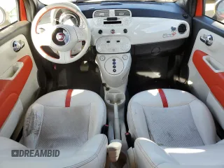 2013 FIAT 500e with VIN 3C3CFFGE1DT752612, listed as a Copart auction lot 41524515 with 56,659 mi miles and Salvage Title. Bid and sale history available at carsss.com. Image 8.