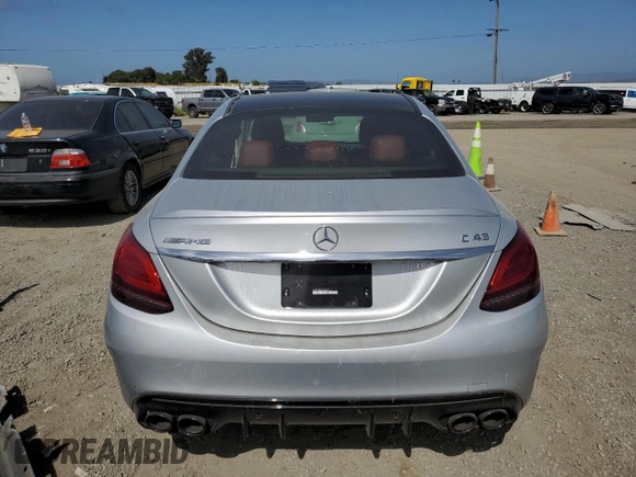2019 Mercedes-Benz C 43 AMG с VIN 55SWF6EB6KU285618, выставлен на аукционе Copart как лот 58557465 с пробегом 34 990 миль миль и Списание • Salvage title. История ставок и продаж доступна на DreamBid. Изображение 6.