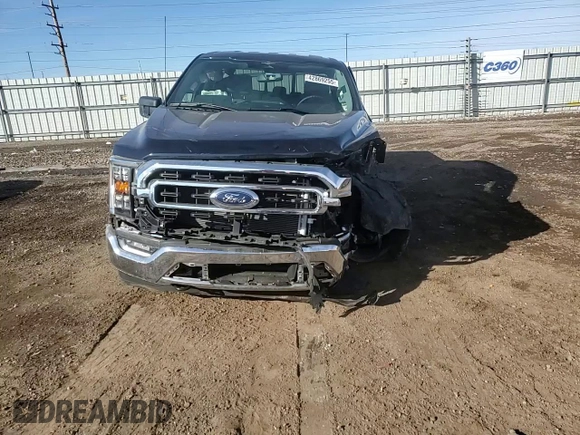 2023 Ford F-150 XL with VIN 1FTEW1EP6PFB72153, listed as a Copart auction lot 42869255 with 13,039 mi miles and Salvage Title. Bid and sale history available at carsss.com. Image 10.