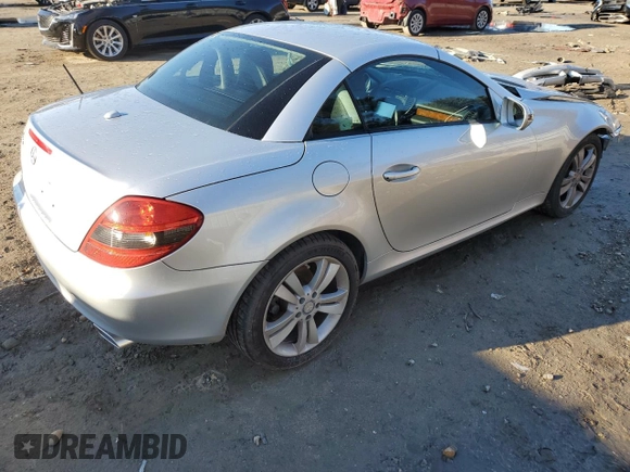 2010 Mercedes-Benz SLK-Class SLK 300 with VIN WDBWK5EA7AF226326, listed as a Copart auction lot 45926775 with 76,646 mi miles and Salvage Title. Bid and sale history available at carsss.com. Image 3.