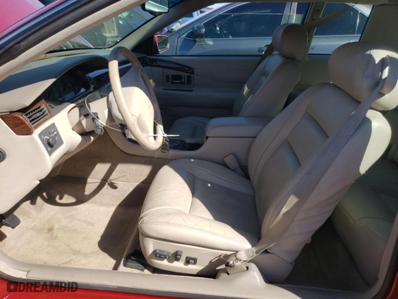 2000 Cadillac Eldorado Touring with VIN 1G6ET129XYU191433, listed as a Copart auction lot 58108224 with NaN miles and Salvage Title. Bid and sale history available at carsss.com. Image 7.