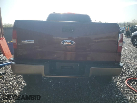 2005 Ford F-150 XLT with VIN 1FTPX14575NB53684, listed as a Copart auction lot 51509225 with 193,410 mi miles and Salvage Title. Bid and sale history available at carsss.com. Image 6.