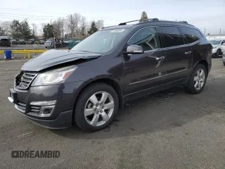 2016 Chevrolet Traverse LTZ z VIN 1GNKVJKD5GJ193161, wystawiony jako Copart lot #49906095 z przebiegiem 109 096 mil mil oraz Szkoda całkowita • Salvage title. Historia ofert i sprzedaży dostępna na DreamBid. Obrazek 1.