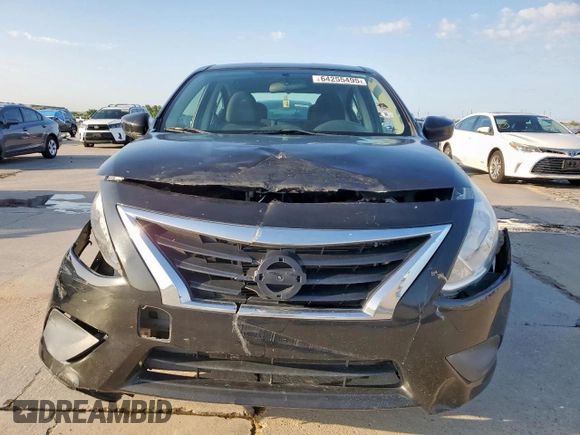 2017 Nissan Versa S with VIN 3N1CN7AP5HL888958, listed as a Copart auction lot 64255495 with 67,417 mi miles and Salvage title. Bid and sale history available at DreamBid. Image 5.