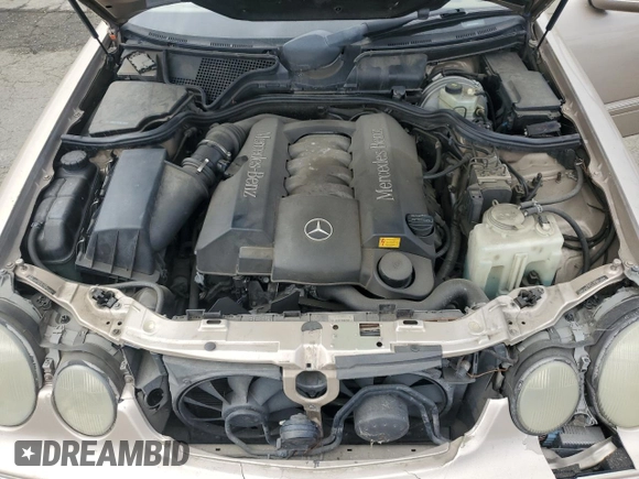 2001 Mercedes-Benz E-Class with VIN WDBJF70J31B293515, listed as a Copart auction lot 53100915 with 0 mi miles and Salvage Title. Bid and sale history available at carsss.com. Image 11.
