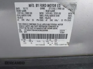 2016 Ford Explorer with VIN 1FM5K7BH9GGB39066, listed as a IAAI auction lot 41953309 with 193,779 mi miles. Bid and sale history available at carsss.com. Image 9.