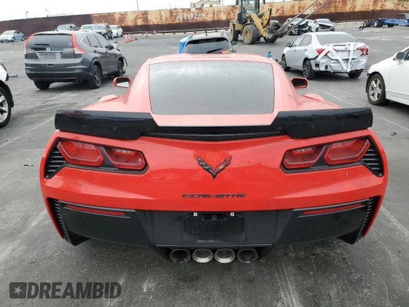 2017 Chevrolet Corvette Grand Sport 2LT with VIN 1G1YY2D79H5112303, listed as a Copart auction lot 73405874 with 23,745 mi miles and Salvage Title. Bid and sale history available at carsss.com. Image 6.