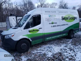 2023 Mercedes-Benz Sprinter with VIN W1Y5NCHY9PT141723, listed as a Copart auction lot 54197785 with 9,893 mi miles and Salvage Title. Bid and sale history available at DreamBid. Image 1.