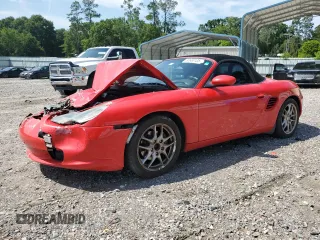 2004 Porsche Boxster with VIN WP0CA29844U621092, listed as a Copart auction lot 60660105 with 156,121 mi miles and Salvage title. Bid and sale history available at DreamBid. Image 1.