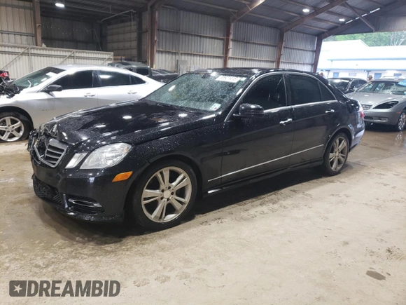 2013 Mercedes-Benz E 350 Luxury with VIN WDDHF5KB4DA668354, listed as a Copart auction lot 55921415 with 147,605 mi miles and Salvage Title. Bid and sale history available at DreamBid. Image 1.
