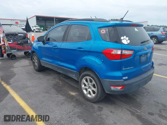 2020 Ford EcoSport SE z VIN MAJ3S2GE2LC330185, wystawiony jako IAAI lot #42361290 z przebiegiem 88 565 mil mil oraz . Historia ofert i sprzedaży dostępna na DreamBid. Obrazek 3.