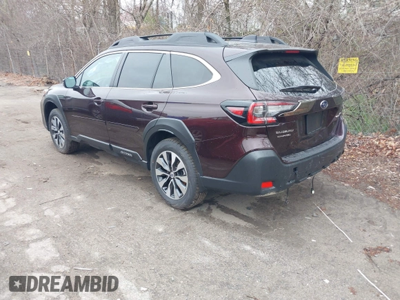 2025 Subaru Outback Limited z VIN 4S4BTANC2S3199865, wystawiony jako IAAI lot #42066365 z przebiegiem 1 016 mil mil oraz . Historia ofert i sprzedaży dostępna na DreamBid. Obrazek 3.