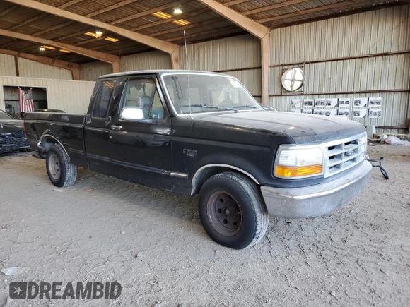 1993 Ford F-150 with VIN 1FTEX15NXPKB33486, listed as a Copart auction lot 81928444 with 0 mi miles and Salvage Title. Bid and sale history available at carsss.com. Image 4.