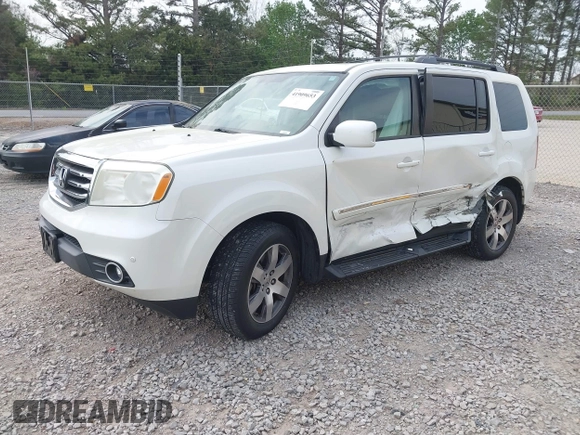 2014 Honda Pilot Touring with VIN 5FNYF4H93EB023602, listed as a IAAI auction lot 41909653 with 162,118 mi miles and . Bid and sale history available at carsss.com. Image 17.