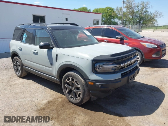 2021 Ford Bronco Sport Outer Banks with VIN 3FMCR9C67MRB14005, listed as a IAAI auction lot 42258413 with 73,856 mi miles and . Bid and sale history available at DreamBid. Image 1.