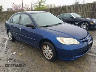 2005 Honda Civic LX z VIN 1HGES16555L014038, wystawiony jako IAAI lot #42027663 z przebiegiem 160 632 mil mil oraz . Historia ofert i sprzedaży dostępna na DreamBid. Obrazek 1.