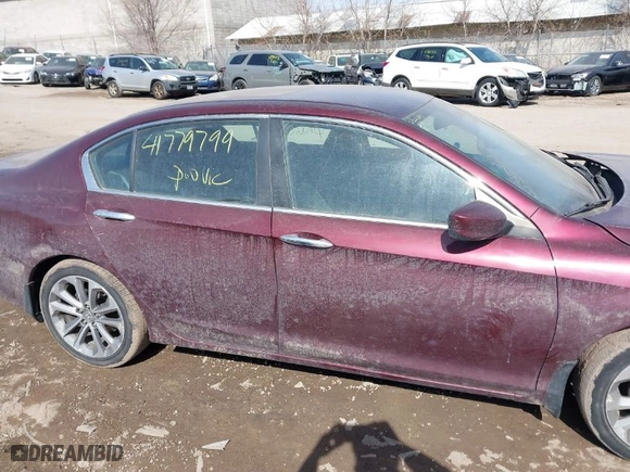 2014 Honda Accord Sedan Sport with VIN 1HGCR2F58EA011381, listed as a IAAI auction lot 41779799 with 121,009 mi miles. Bid and sale history available at carsss.com. Image 13.
