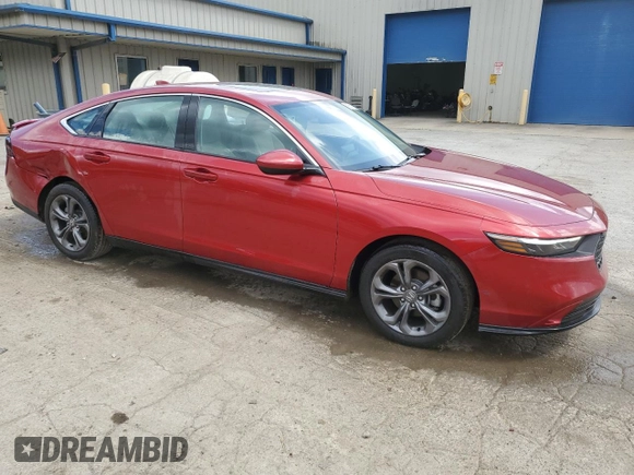 2024 Honda Accord EX with VIN 1HGCY1F36RA049869, listed as a Copart auction lot 58511995 with 3,284 mi miles and Salvage title. Bid and sale history available at DreamBid. Image 4.