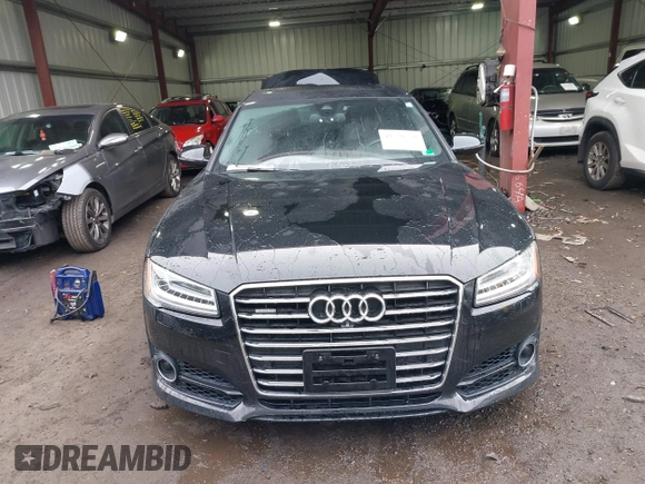 2018 Audi A8 L with VIN WAU44AFD8JN000478, listed as a IAAI auction lot 41726558 with 88,668 mi miles. Bid and sale history available at carsss.com. Image 13.