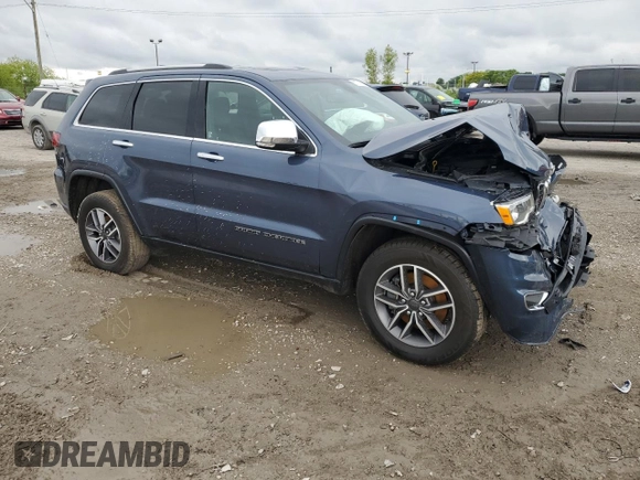 2021 Jeep Grand Cherokee Limited with VIN 1C4RJFBGXMC824531, listed as a Copart auction lot 57774215 with 57,625 mi miles and Salvage title. Bid and sale history available at DreamBid. Image 4.