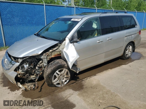 2008 Honda Odyssey EX-L z VIN 5FNRL38738B508431, wystawiony jako Copart lot #59851195 z przebiegiem Nie podano mil oraz Czysty tytuł • Clean title. Historia ofert i sprzedaży dostępna na DreamBid. Obrazek 1.