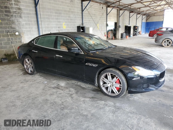 2016 Maserati Quattroporte S with VIN ZAM56RPA3G1189783, listed as a Copart auction lot 50347163 with 85,412 mi miles. Bid and sale history available at carsss.com. Image 4.