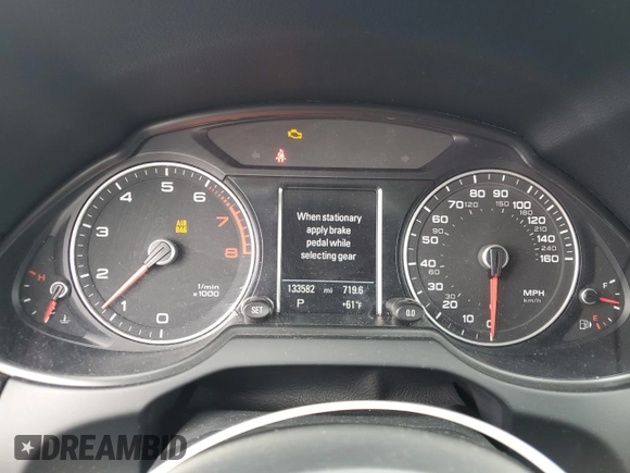 2014 Audi Q5 Premium Plus with VIN WA1LFAFP7EA012969, listed as a Copart auction lot 54889825 with 133,582 mi miles and Clean Title. Bid and sale history available at carsss.com. Image 9.