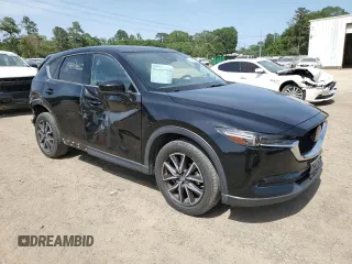 2018 Mazda CX-5 Grand Touring z VIN JM3KFADM2J1381752, wystawiony jako Copart lot #56889835 z przebiegiem 96 820 mil mil oraz Szkoda całkowita • Salvage title. Historia ofert i sprzedaży dostępna na DreamBid. Obrazek 4.