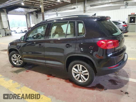 2017 Volkswagen Tiguan S with VIN WVGBV7AX8HK016490, listed as a Copart auction lot 56222815 with 48,439 mi miles and Salvage Title. Bid and sale history available at DreamBid. Image 2.
