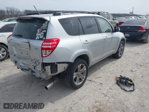 2012 Toyota RAV4 Sport with VIN JTMRF4DV2C5057309, listed as a IAAI auction lot 41809274 with 87,392 mi miles. Bid and sale history available at carsss.com. Image 4.