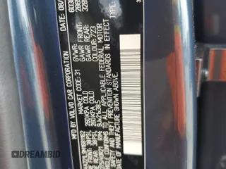 2021 Volvo XC90 Inscription с VIN YV4A221L9M1681162, выставлен на аукционе Copart как лот 56593655 с пробегом 49 393 миль миль и Списание • Salvage title. История ставок и продаж доступна на DreamBid. Изображение 12.