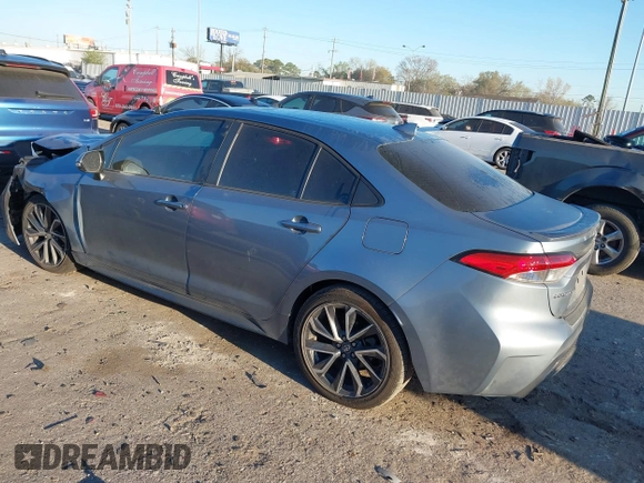2020 Toyota Corolla SE with VIN 5YFP4RCEXLP014867, listed as a IAAI auction lot 41812152 with 84,744 mi miles. Bid and sale history available at carsss.com. Image 3.
