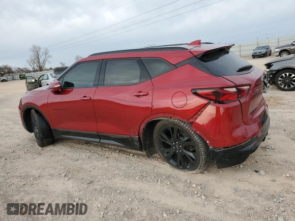 2021 Chevrolet Blazer RS with VIN 3GNKBKRS6MS539943, listed as a Copart auction lot 48931455 with 92,235 mi miles and Salvage title. Bid and sale history available at DreamBid. Image 2.