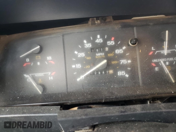 1992 Ford Ranger with VIN 1FTCR10AXNUB23337, listed as a Copart auction lot 53846484 with 624,472 mi miles and Non Repairable. Bid and sale history available at carsss.com. Image 9.