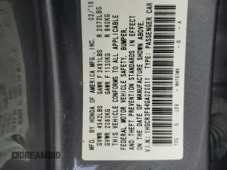 2016 Honda Accord Touring z VIN 1HGCR3F94GA020011, wystawiony jako Copart lot #56228415 z przebiegiem 85 941 mil mil oraz Szkoda całkowita • Salvage title. Historia ofert i sprzedaży dostępna na DreamBid. Obrazek 12.